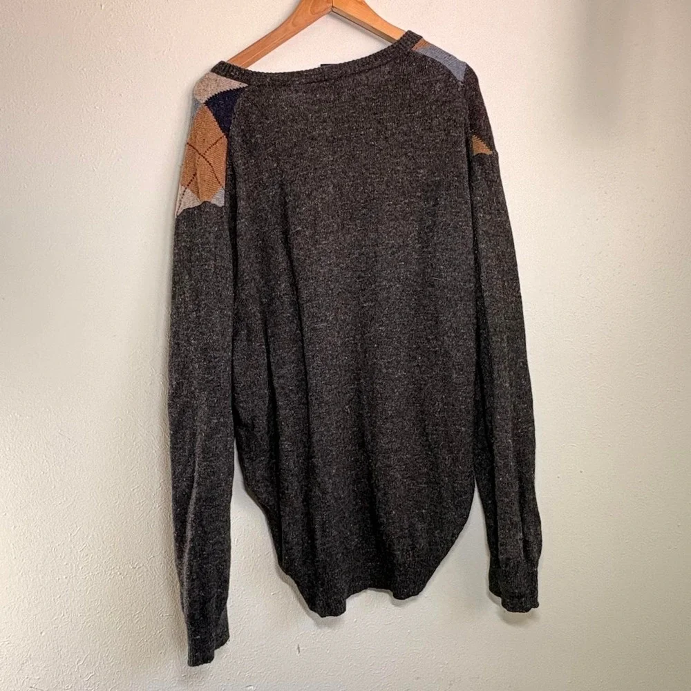 JOS. A. BANK Executive Collection Lambs Wool Argyle Sweater Men's XXL Preppy